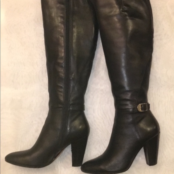 Marc Fisher black leather boots - Picture 2 of 8
